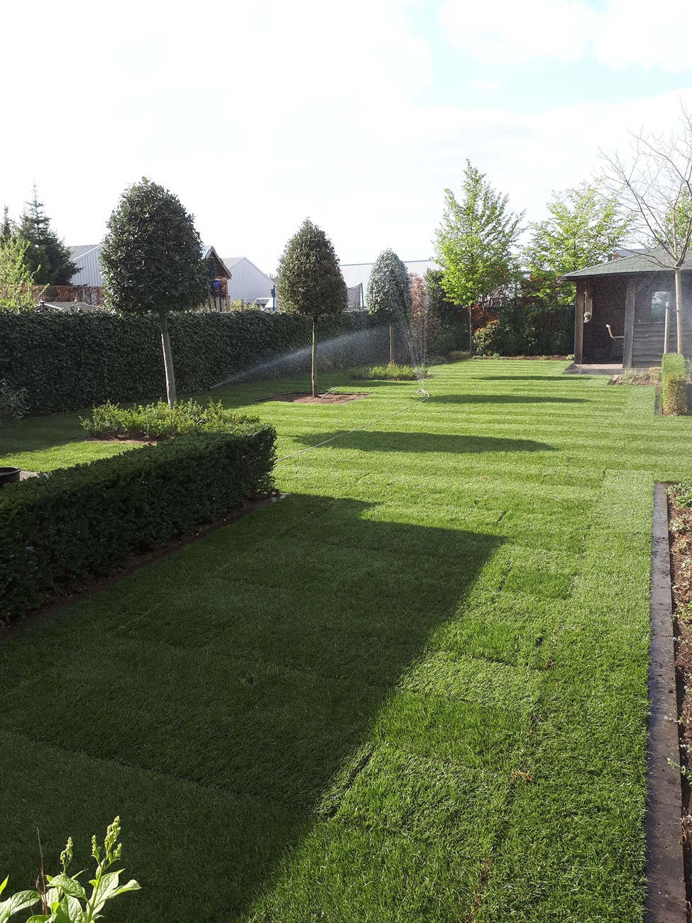 Aangelegde tuin - het resultaat