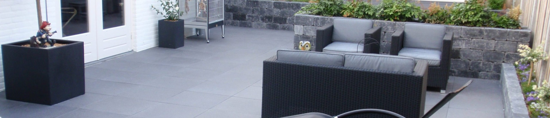 Afgerond keramisch terras in Tegelen